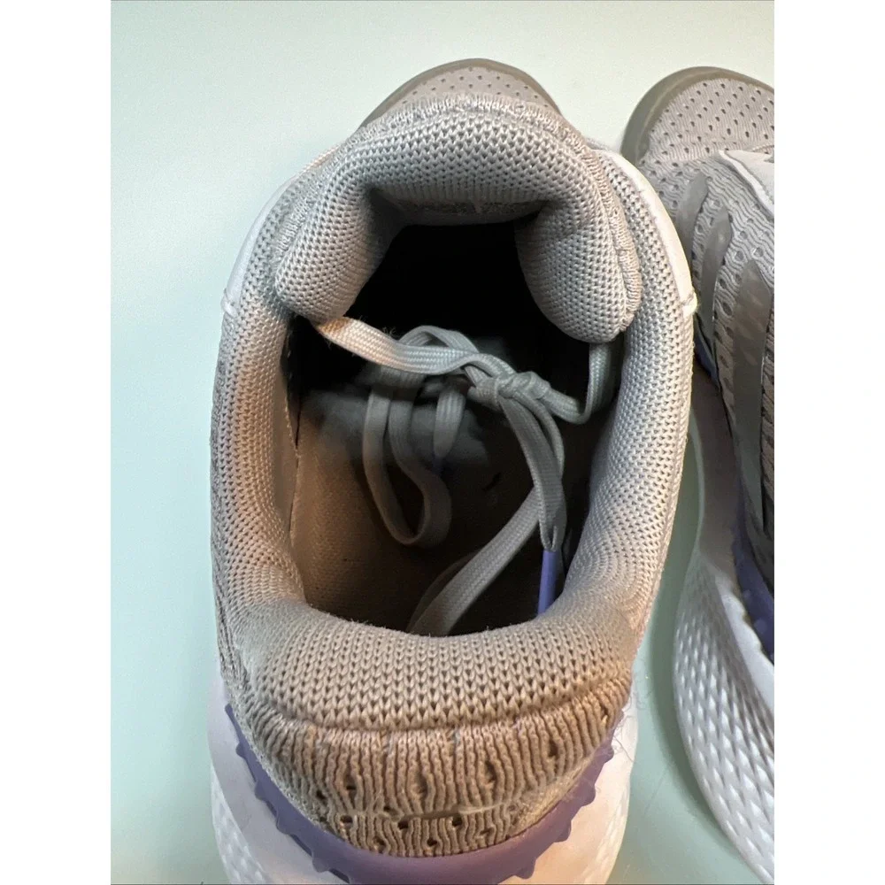 Adidas Running Shoes Men's 8 Gray Purple‎ Bounce Sneakers